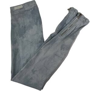 Joe's Jeans The Legging Ankle Zip Sz Small Slate Blue White Acid Wash or Tie Dye